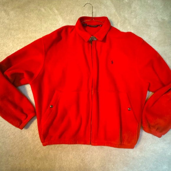 Men’s Vintage Ralph Lauren Polo Fleece Zip Jacket - Picture 1 of 4